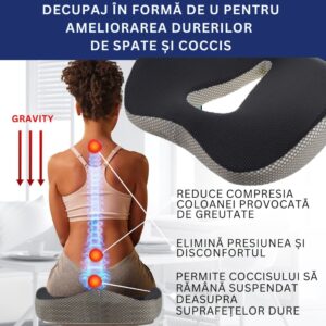 Pernă ortopedică pentru șezut – ComfortSit - imagine 3