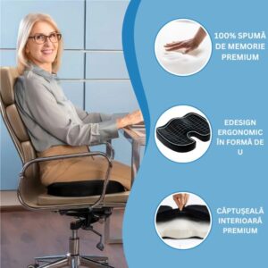 Pernă ortopedică pentru șezut – ComfortLux - imagine 2