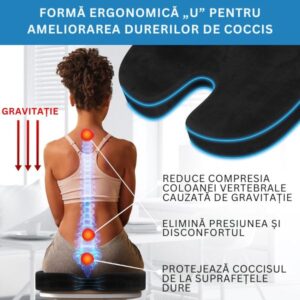 Pernă ortopedică pentru șezut – ComfortLux - imagine 3