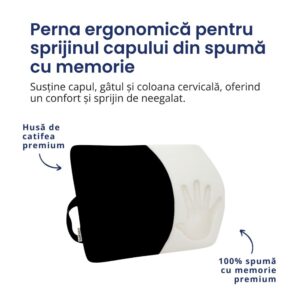 Pernă ergonomică pentru gât – ErgoLux - imagine 4