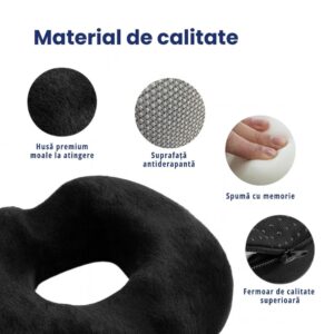 Colac ortopedic pentru șezut – MediLux - imagine 5