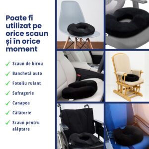 Colac ortopedic pentru șezut – MediLux - imagine 7