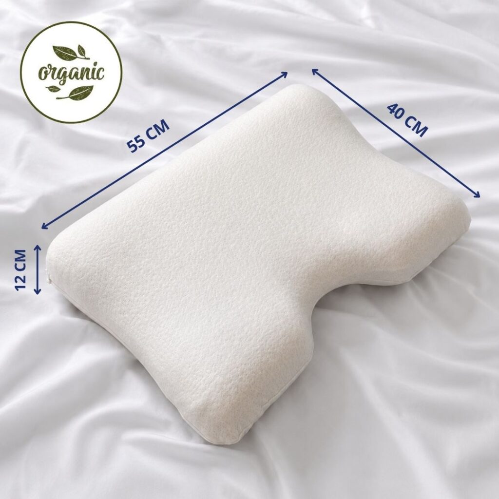 Husa lavabilă din bumbac organic a pernei Memory