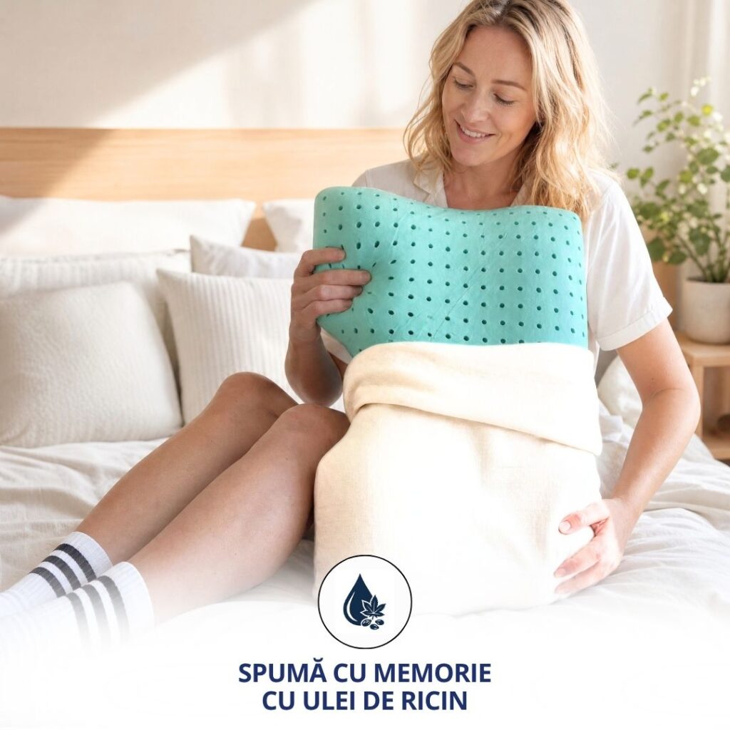 Perna Memory cu ulei de ricin pentru persoanele alergice