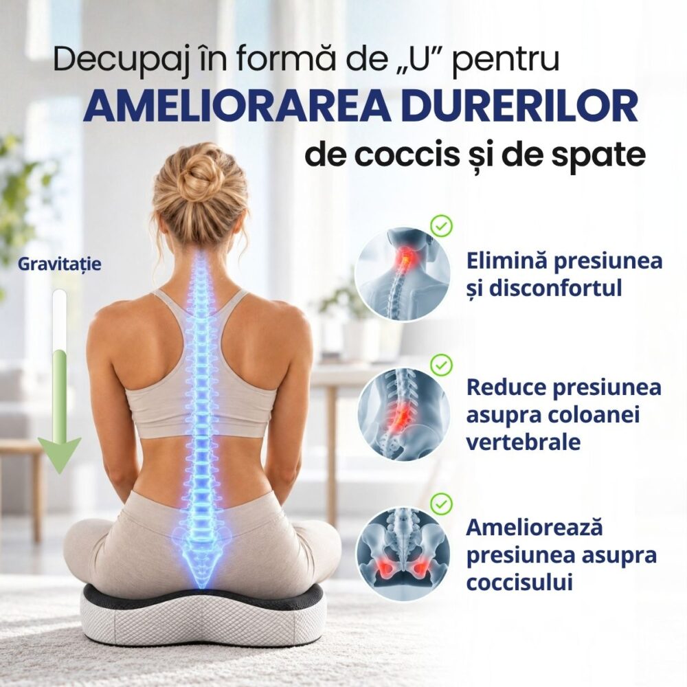 ComfortSit – decupare în formă de U pentru eliberarea coccisului