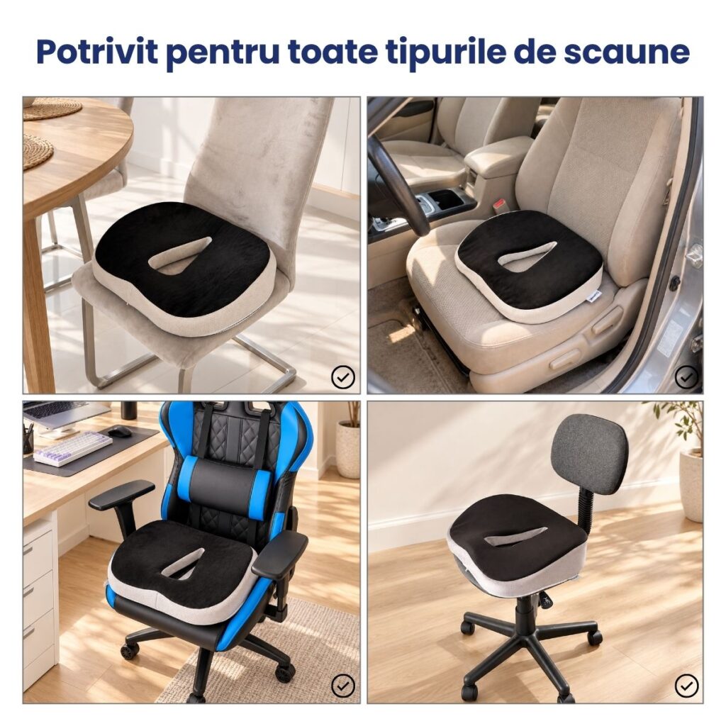 ComfortSit pe scaun de bucătărie, de birou, de gaming și în mașină